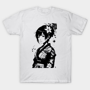 Anime Girl With Kimono 05 T-Shirt